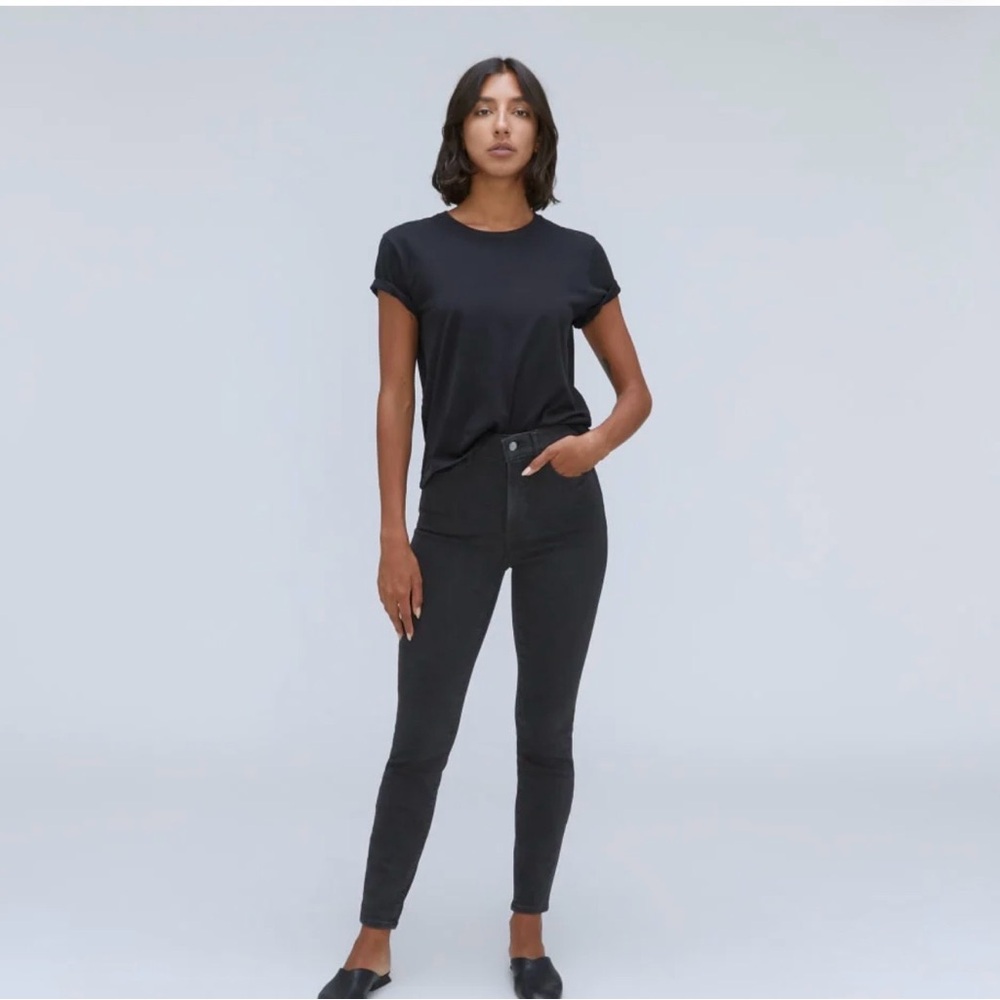 Everlane Black Denim High-Rise Jeans